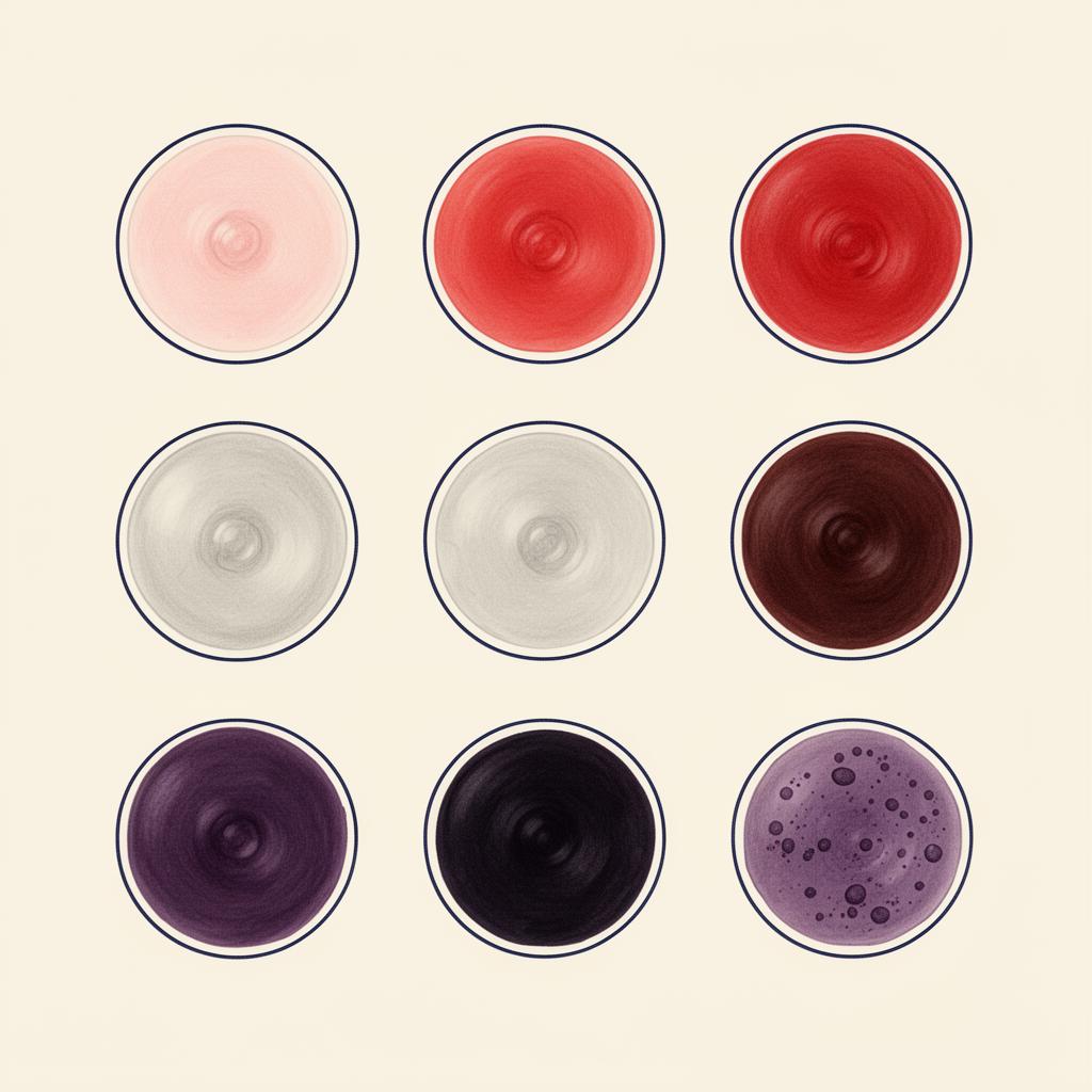 Cupping mark colour chart